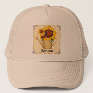 Sunflower Watercan Trucker Hat