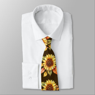 Sunflower – Watercolor Fall Fashion Tie