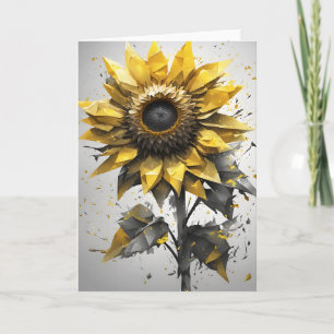 Sunflower - Watercolor flowers Card