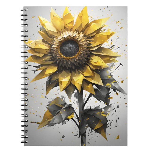 Sunflower - Watercolor flowers Notebook (Front)