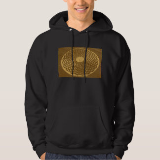 sunflower wave crop circle hoodie