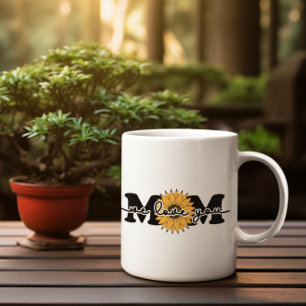 Sunflower “We Love You Mom” Mug