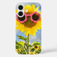 Sunflower Wearing Sunglasses