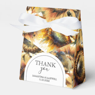 Sunflower Wedding Favour Boxes