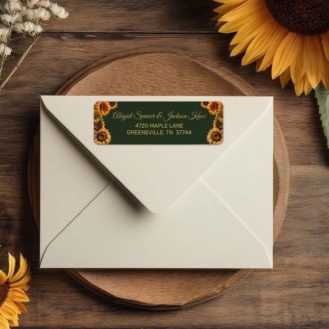 Sunflower Wedding Forest Green and Gold Rustic (Creator Uploaded)
