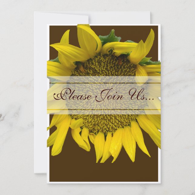 Sunflower Wedding Invitation (Front)