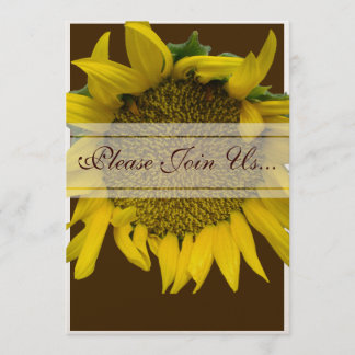 Sunflower Wedding Invitation