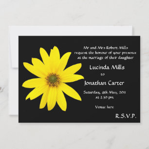 Sunflower Wedding Invitation
