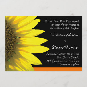 Sunflower Wedding Invitation