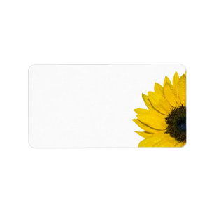 Sunflower Wedding or General Blank Address Labels