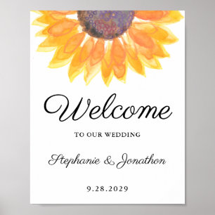 Sunflower Wedding Poster