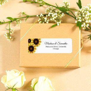 Sunflower Wedding Yellow White Floral Rustic