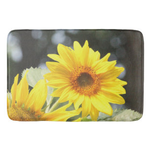 Sunflower Welcome Bath Mat