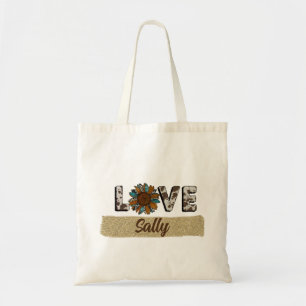 Sunflower Western Love Boho Summer Tote Bag