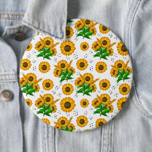 Sunflower Wheat Button