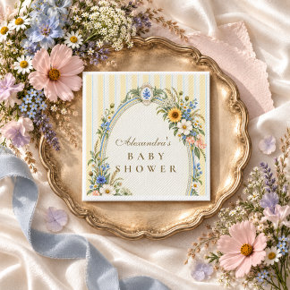 Sunflower Wildflower Baby Shower Napkin