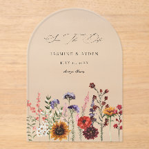 Sunflower & Wildflowers Floral Arc