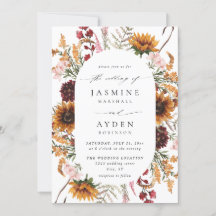 Sunflower & Wildflowers Floral Wedding 2