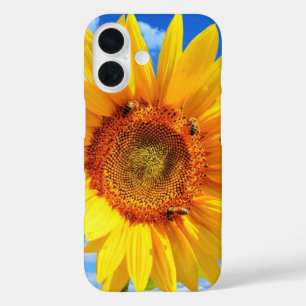 Sunflower with Bees iPhone Case