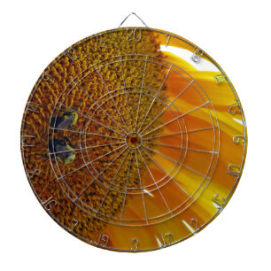 Sunflower with Bumblebees Dartboard