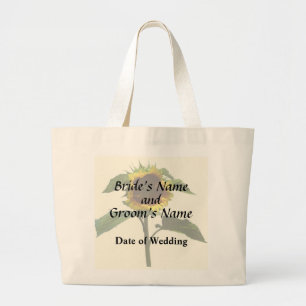 Sunflower With Frilly Edge Wedding Products Large Tote Bag