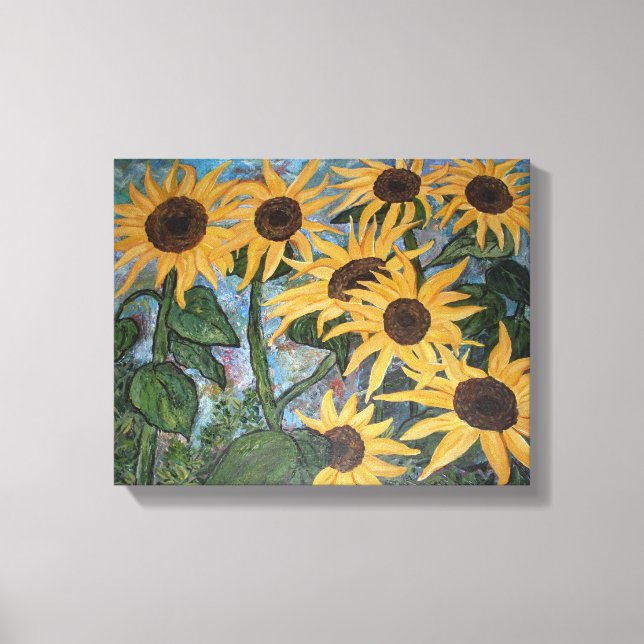 Sunflower Wrapped Canvas (Front)