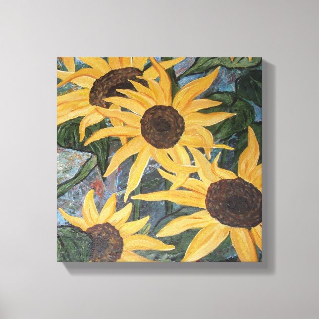 Sunflower Wrapped Canvas (Front)