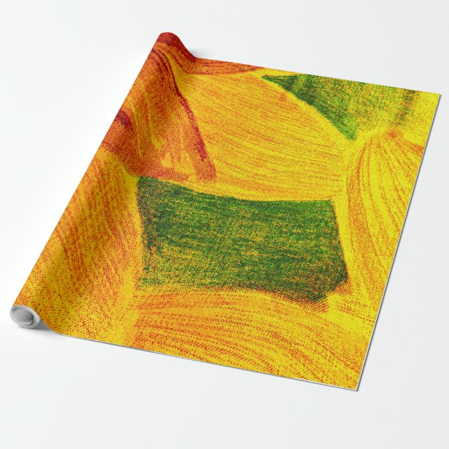 Sunflower Wrapping Paper (Unrolled)
