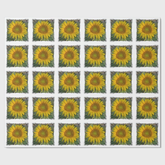 Sunflower Wrapping Paper (Flat)