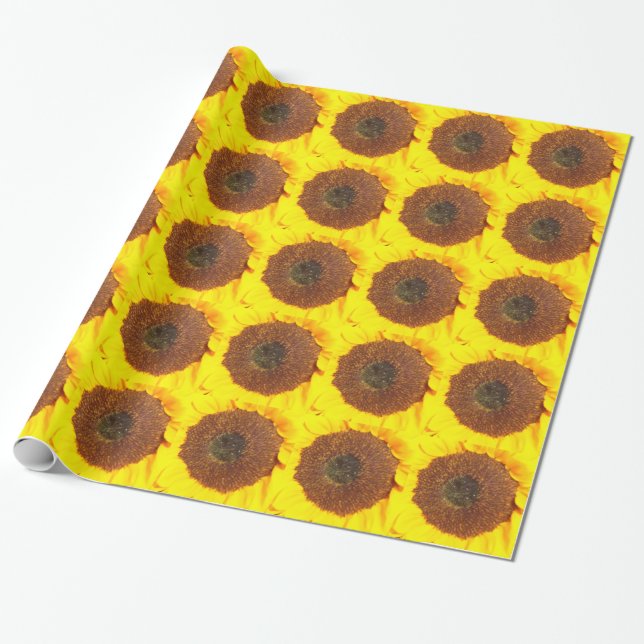 Sunflower Wrapping Paper (Unrolled)
