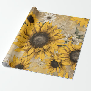Sunflower Wrapping Paper