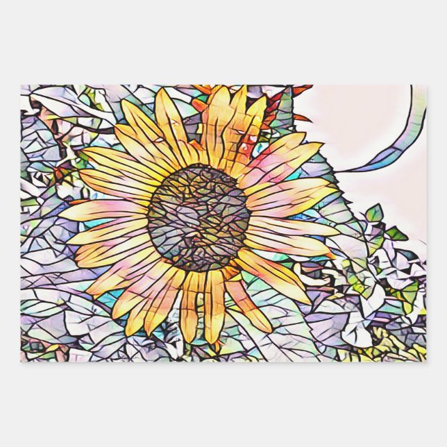 SUNFLOWER WRAPPING PAPER SHEET (Front)