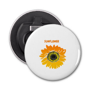 Sunflower yellow   bottle opener