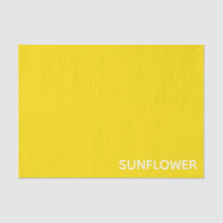 Sunflower Yellow Color Name Tissue Paper