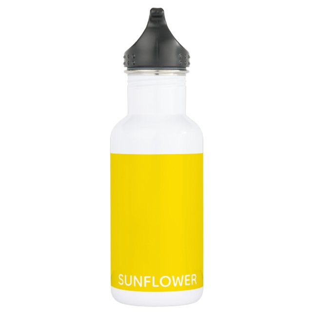 Sunflower Yellow Colour Name 532 Ml Water Bottle (Right)