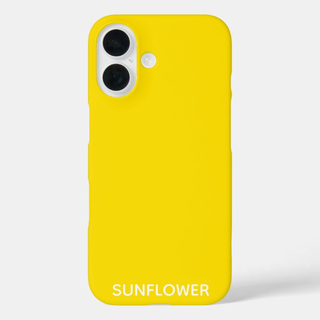 Sunflower Yellow Colour Name Case-Mate iPhone Case (Back)