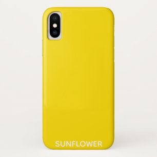 Sunflower Yellow Colour Name iPhone X Case