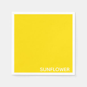 Sunflower Yellow Colour Name Napkin
