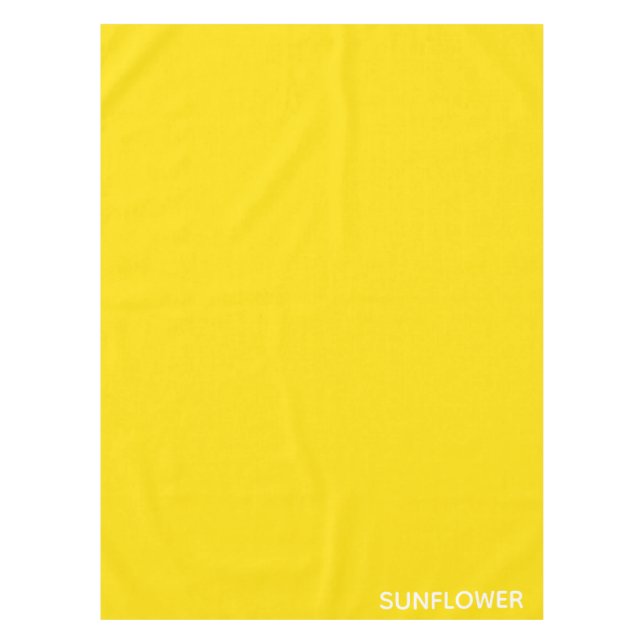 Sunflower Yellow Colour Name Tablecloth (Front)