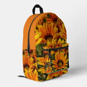 Sunflower Yellow Flower Plant Lover Printed Backpack