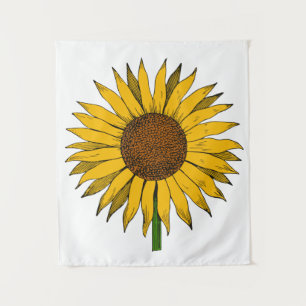 Sunflower Yellow Flower Tapestry