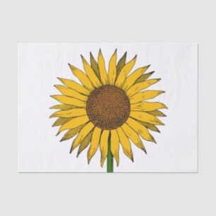 Sunflower Yellow Flower Tissue Paper