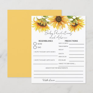 Sunflower Yellow Garden Floral Baby Predictions &