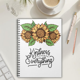 Sunflower Yellow Kindness Notebook
