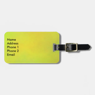 Sunflower yellow luggage tag