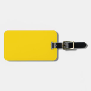 Sunflower Yellow Solid Colour Luggage Tag