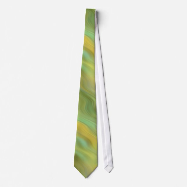 Sunflower Yellow Wavy Texture Tie (Front)