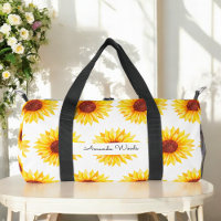 Sunflower Yellow White Floral