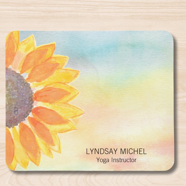 Sunflower Yoga Instructor Mouse Mat (Creator Uploaded)