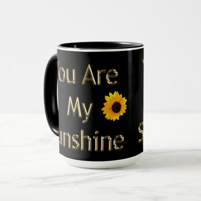 Sunflower You Are My Sunshine,  Mug (Front Left)